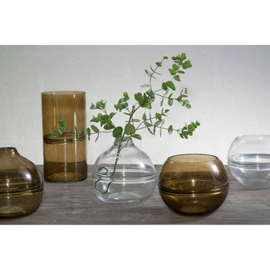 Clear Glass Round Vase | Optik