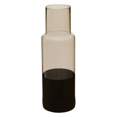 Smoked Glass Bottle Vase | Cova
