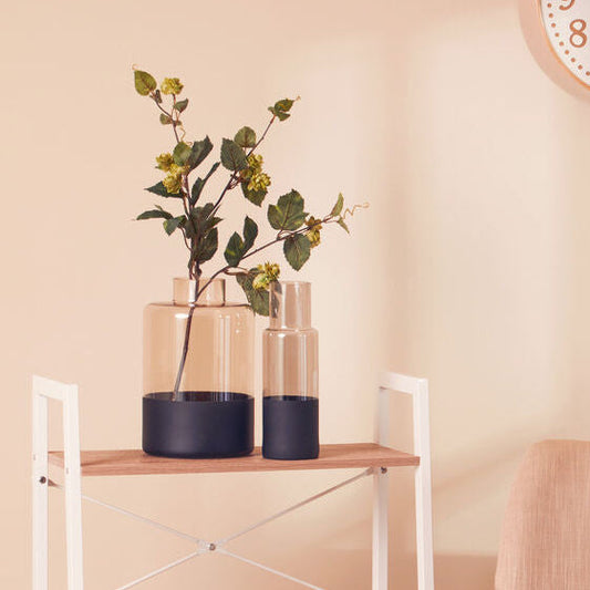 Smoked Glass Bottle Vase | Cova