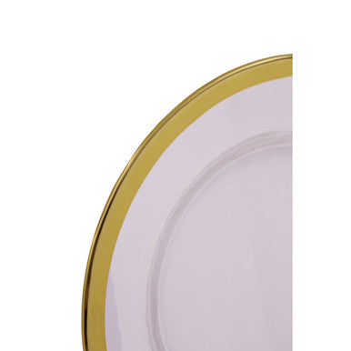Textured Glass Side Plate with Gold Rim | Ida