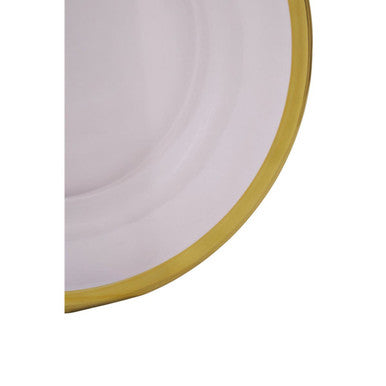 Textured Glass Side Plate with Gold Rim | Ida