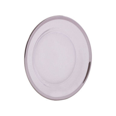 Glass Side Plate with Silver Rim | Ida