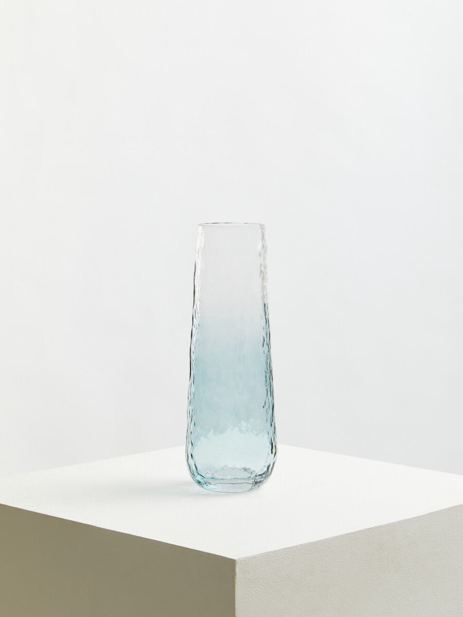 Large Blue Ombre Glass Vase | Brock