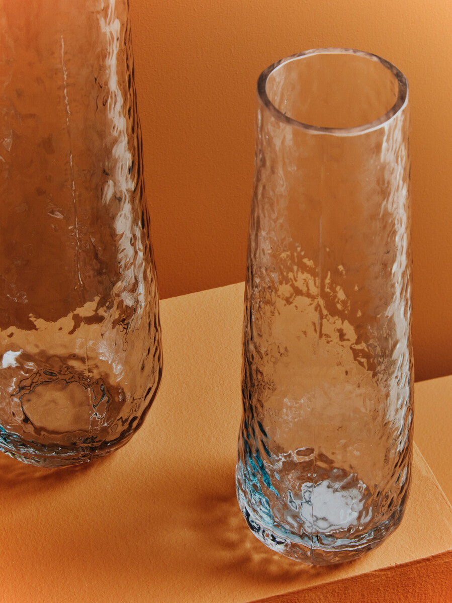 Large Blue Ombre Glass Vase | Brock