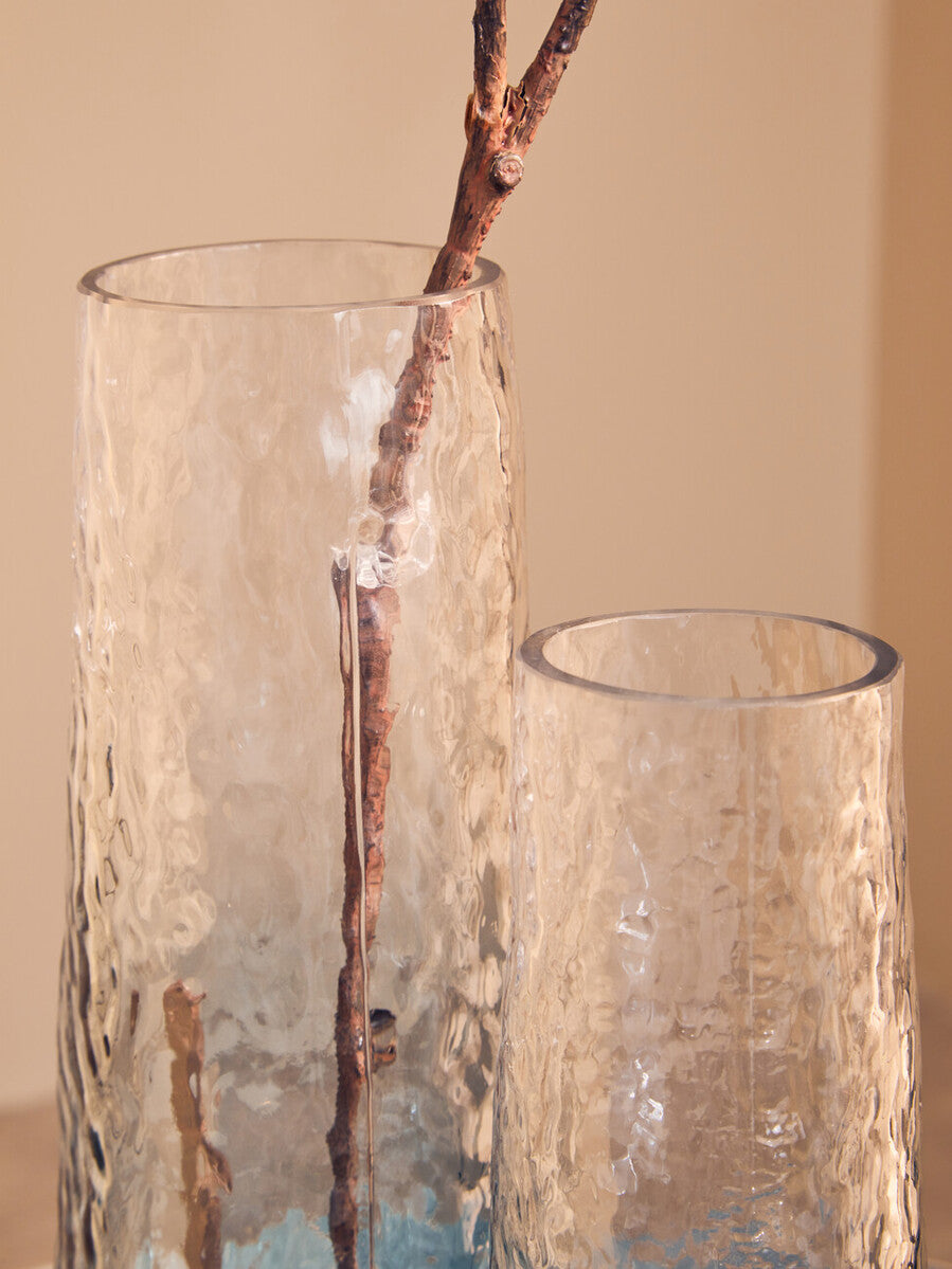 Large Blue Ombre Glass Vase | Brock