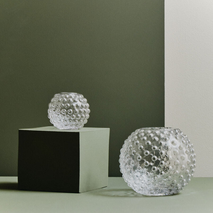 Small Round Clear Glass Vase | Bolla