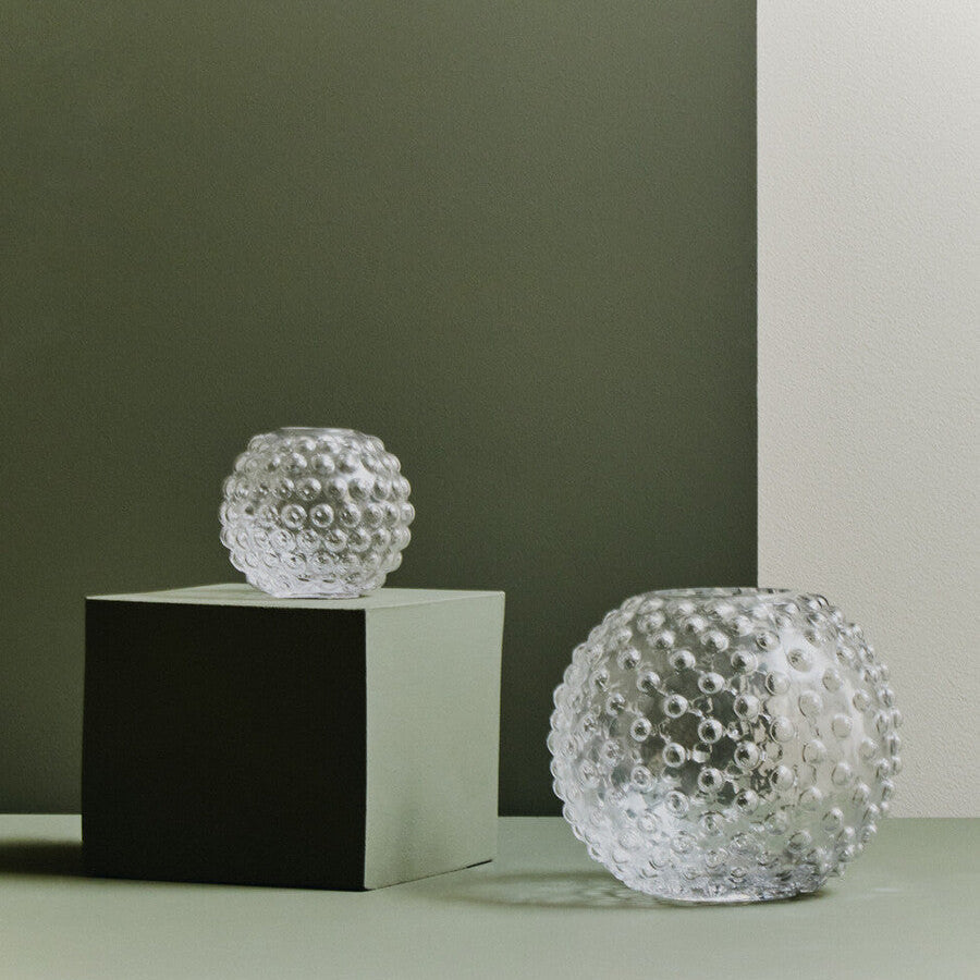 Large Round Clear Glass Vase | Bolla
