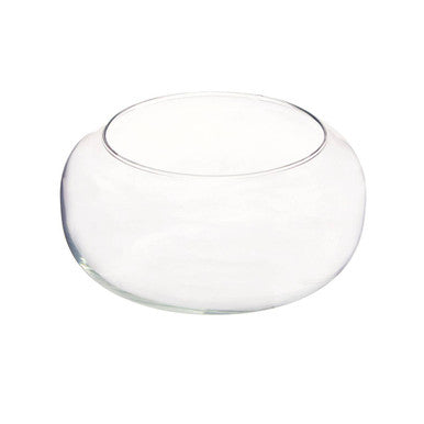 Ambra Clear Glass Globe Vase with Rounded Design