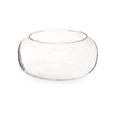 Ambra Clear Glass Globe Vase with Rounded Design