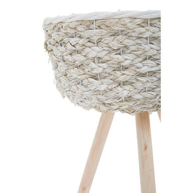 Set of Two White Planters | Lentigo
