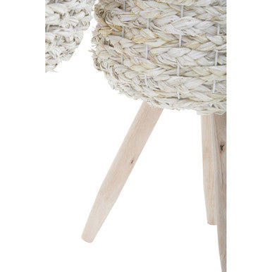 Set of Two White Planters | Lentigo