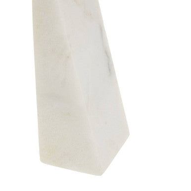 Set of 2 White Marble Bookends | Marris