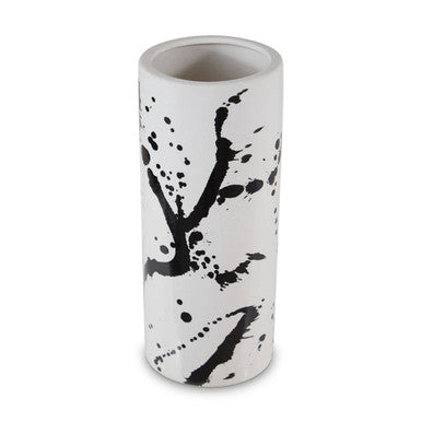Small Black and White Ceramic Vase | Sorrell
