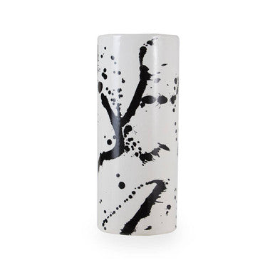 Small Black and White Ceramic Vase | Sorrell