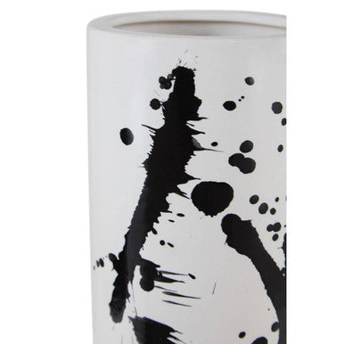 Small Black and White Ceramic Vase | Sorrell