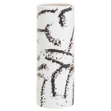 Large Black and White Ceramic Vase | Sorrell
