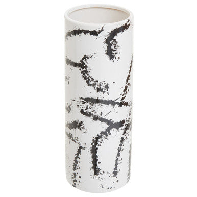 Large Black and White Ceramic Vase | Sorrell