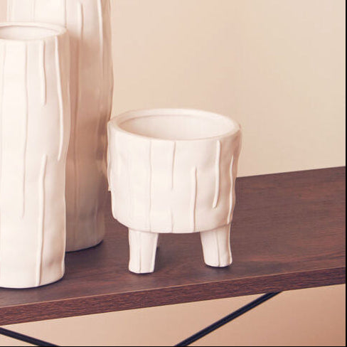 White Small Planter | Fara