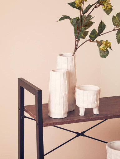 White Small Planter | Fara