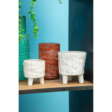 White Small Planter | Fara