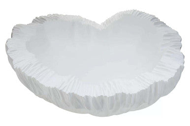Curved Textured White Bowl | Broc