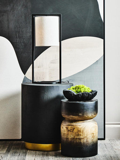 Curved Textured Black Bowl | Broc
