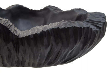 Curved Textured Black Bowl | Broc