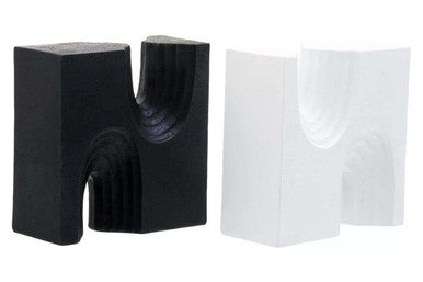 Set of Two Black and White Bookends | Broc