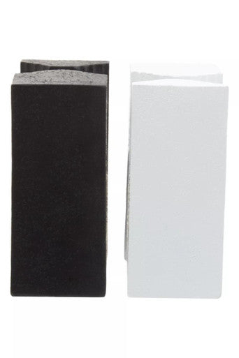 Set of Two Black and White Bookends | Broc