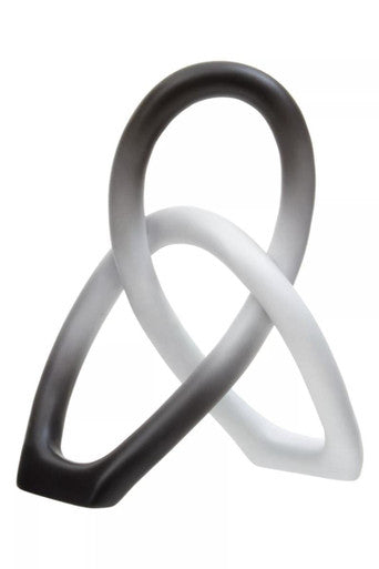 Ombre Black and White Knot Sculpture | Broc