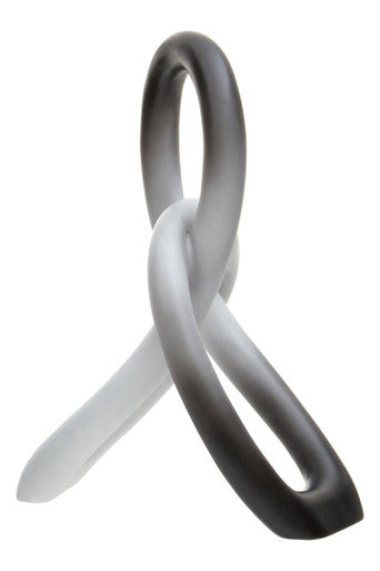 Ombre Black and White Knot Sculpture | Broc