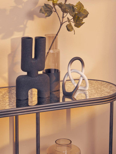 Small Black Sculptured Vase | Broc