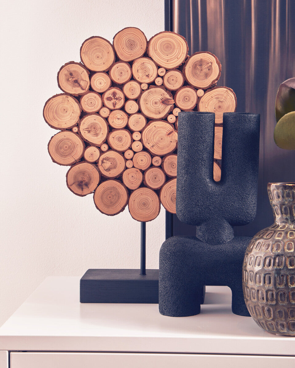 Small Black Sculptured Vase | Broc