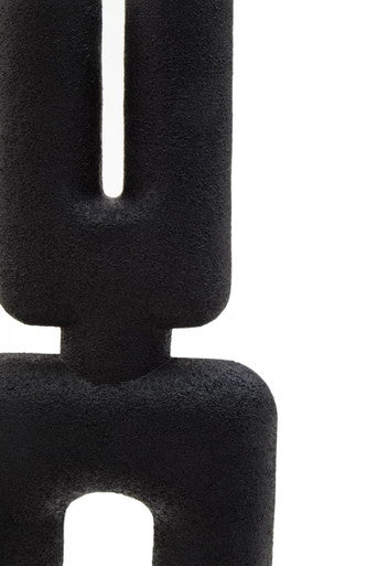 Small Black Sculptured Vase | Broc