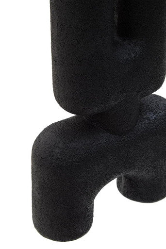 Small Black Sculptured Vase | Broc