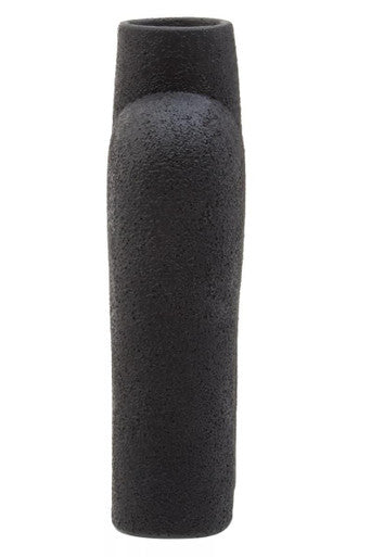 Large Black Sculptured Vase | Broc