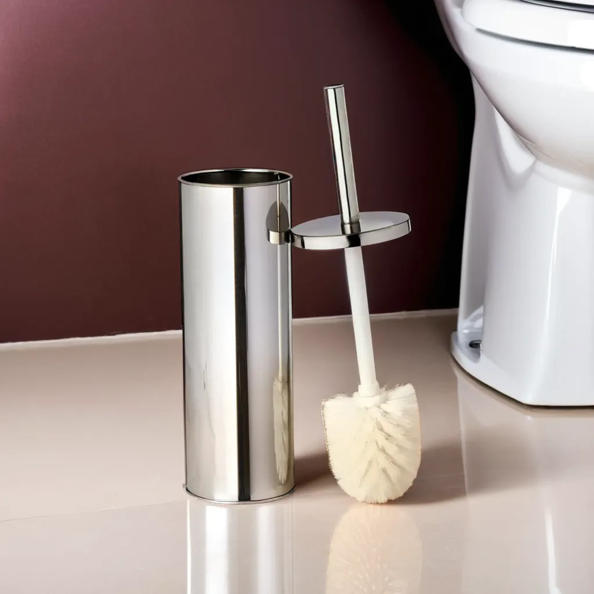 Stainless Steel Toilet Brush with Holder | Indy