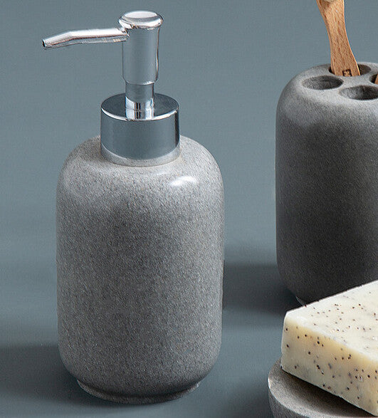Grey Stone Effect Lotion Dispenser | Canyon