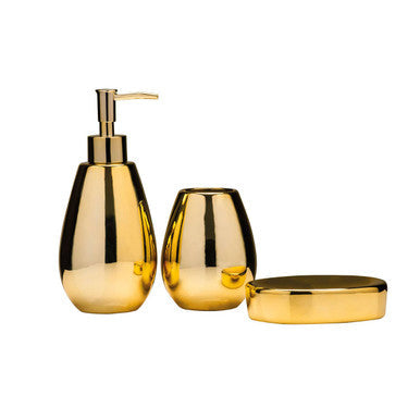 Dolomite Gold 3 Piece Bathroom Set | Magpie