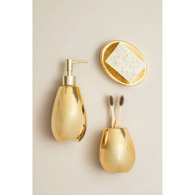 Dolomite Gold 3 Piece Bathroom Set | Magpie