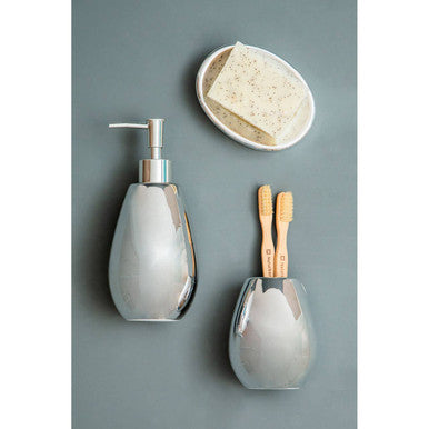 Dolomite Silver 3 Piece Bathroom Set | Magpie