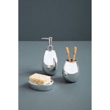 Dolomite Silver 3 Piece Bathroom Set | Magpie