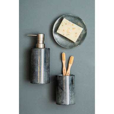 Dark Grey Marble Effect Tumbler | Kamal