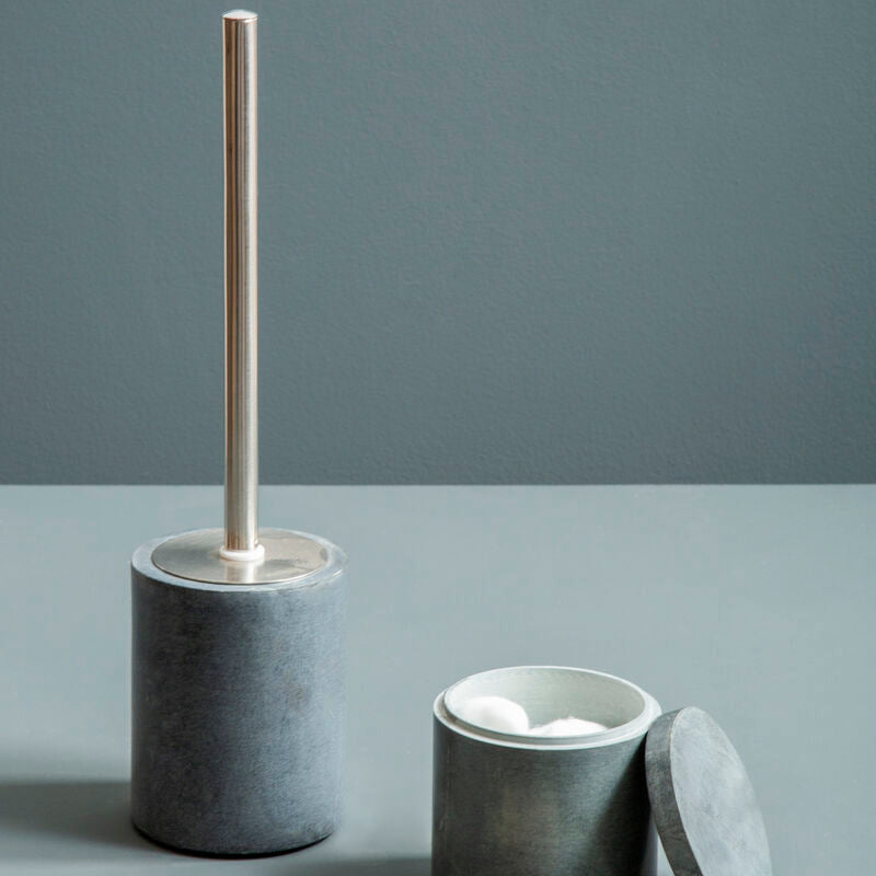Dark Grey Marble Effect Toilet Brush | Kamal