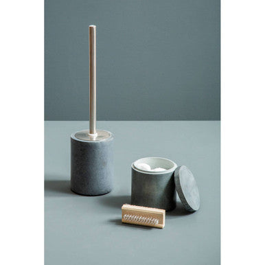 Dark Grey Marble Effect Toilet Brush | Kamal