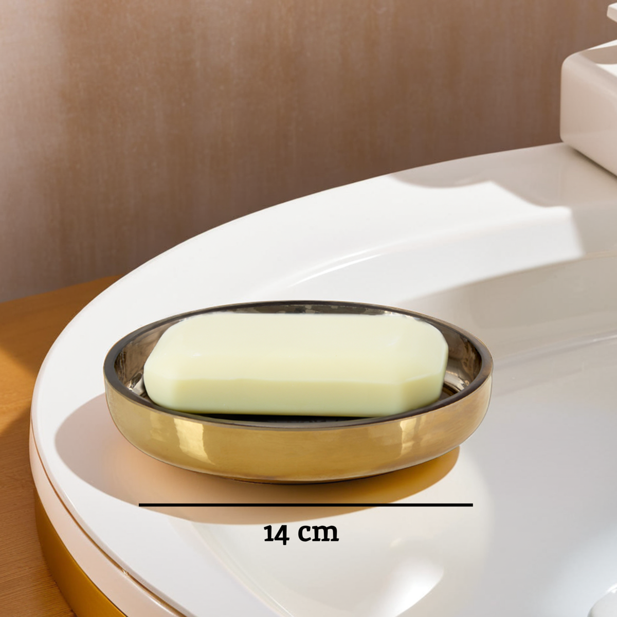 Oval Gold Soap Dish | Elissa