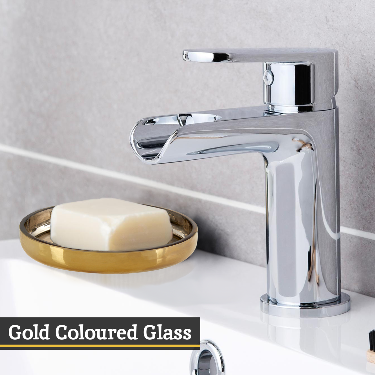 Oval Gold Soap Dish | Elissa