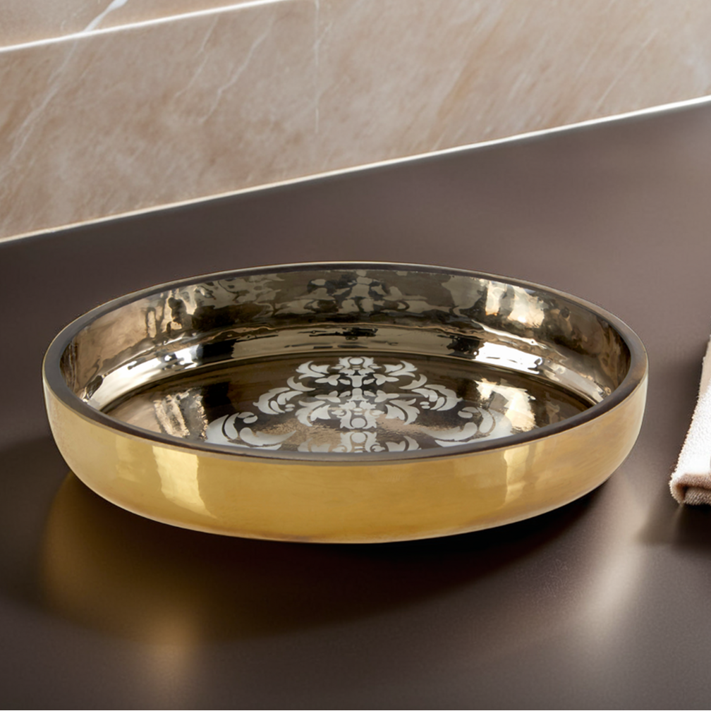 Oval Gold Soap Dish | Elissa
