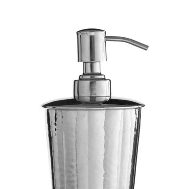 Hammered Bathroom Nickel Finish Lotion Dispenser | Vaco