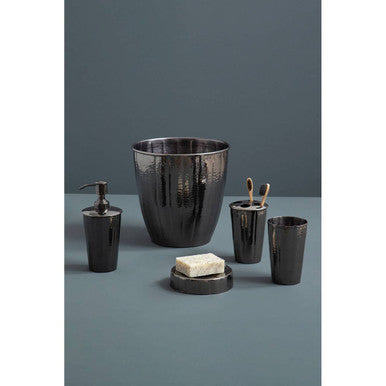 Hammered Black Nickel Finish Soap Dish | Vaco